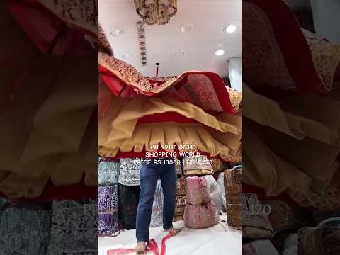 Hot Red multi bel Lehenga