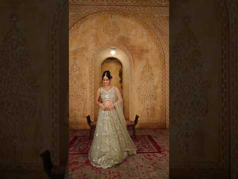 Eye catching white lehenga