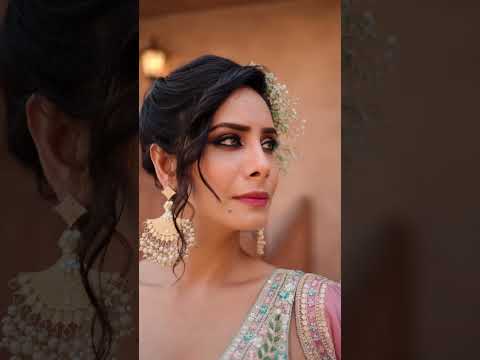 Charming green pink lehenga