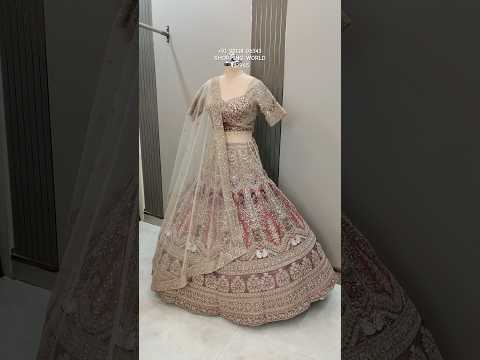 Eye Catching beige golden peacock Ready to wear Crop top Lehenga