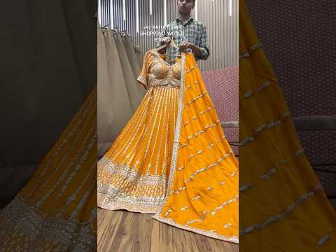 Something different mustard crop top Lehenga