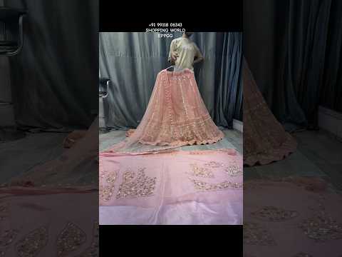 Stunning pink crop top Lehenga