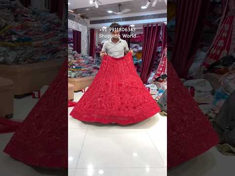 Red on Red Heavy Monotone Lehenga