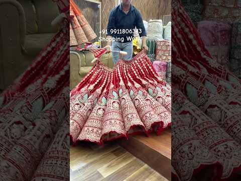 Peacock red Ball Bridal Lehenga