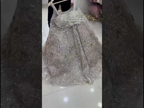 Tremendous Light Beige Pdp Ready to wear Crop top Lehenga