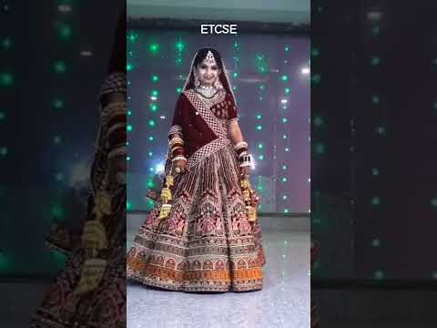 Attractive maroon doli barat bridal lehenga ( happy customer)