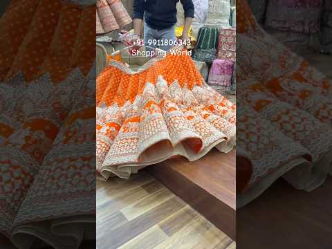 Rust orange Doli Barat Ball Bridal Lehenga