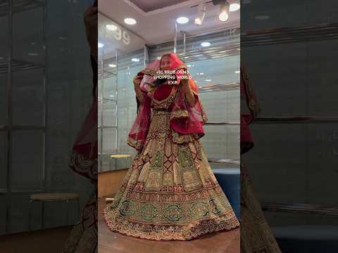 Attractive maroon bridal Lehenga happy customer