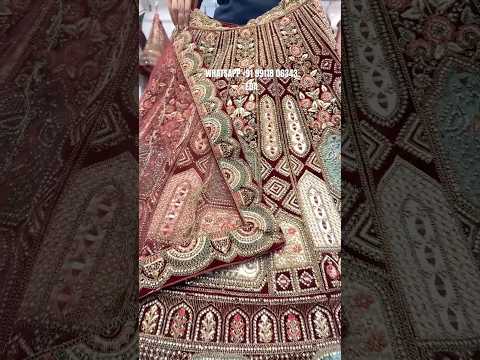 Glamorous maroon bridal lehenga
