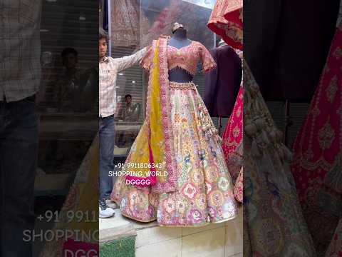 Designer Pink White Peacock Lehenga