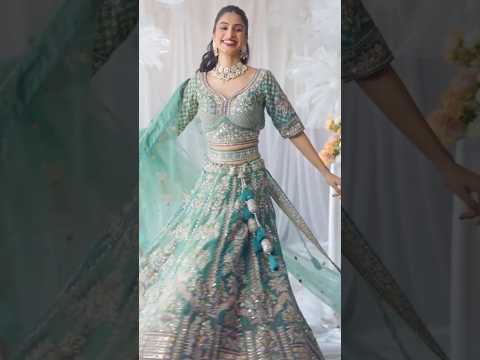 Amazing pista green Lehenga