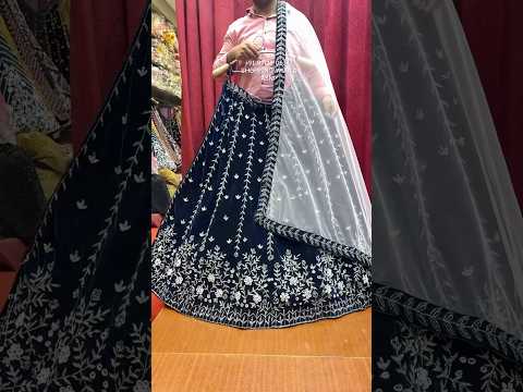 Pleasing navy blue Lehenga