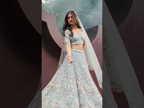 Charming heavy Girlish Sky Blue Lehenga