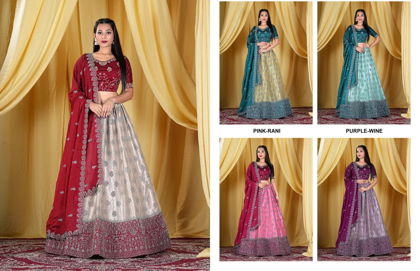 भव्य ऑफ व्हाइट लहंगा