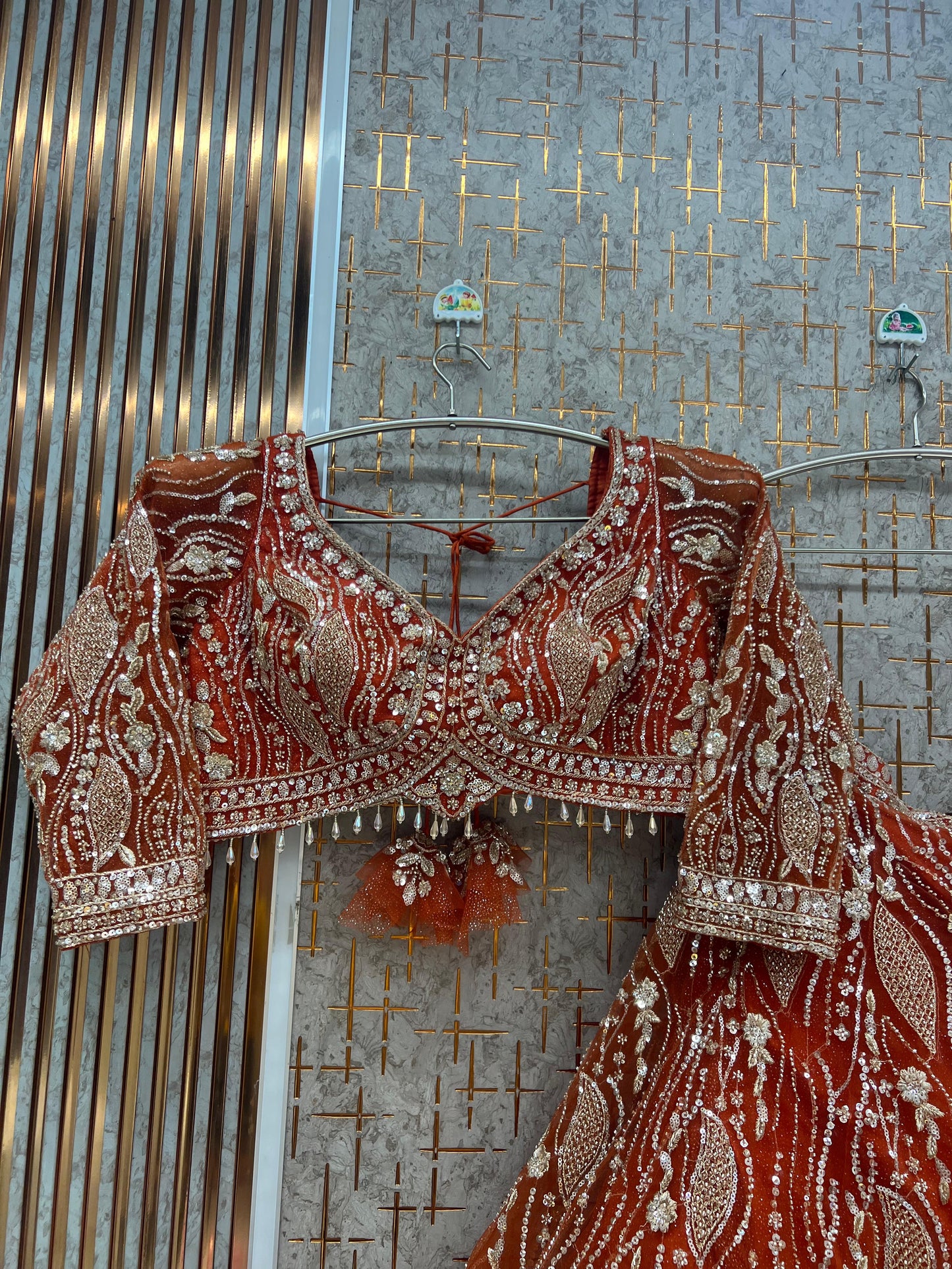 Purple Crop Top Lehenga