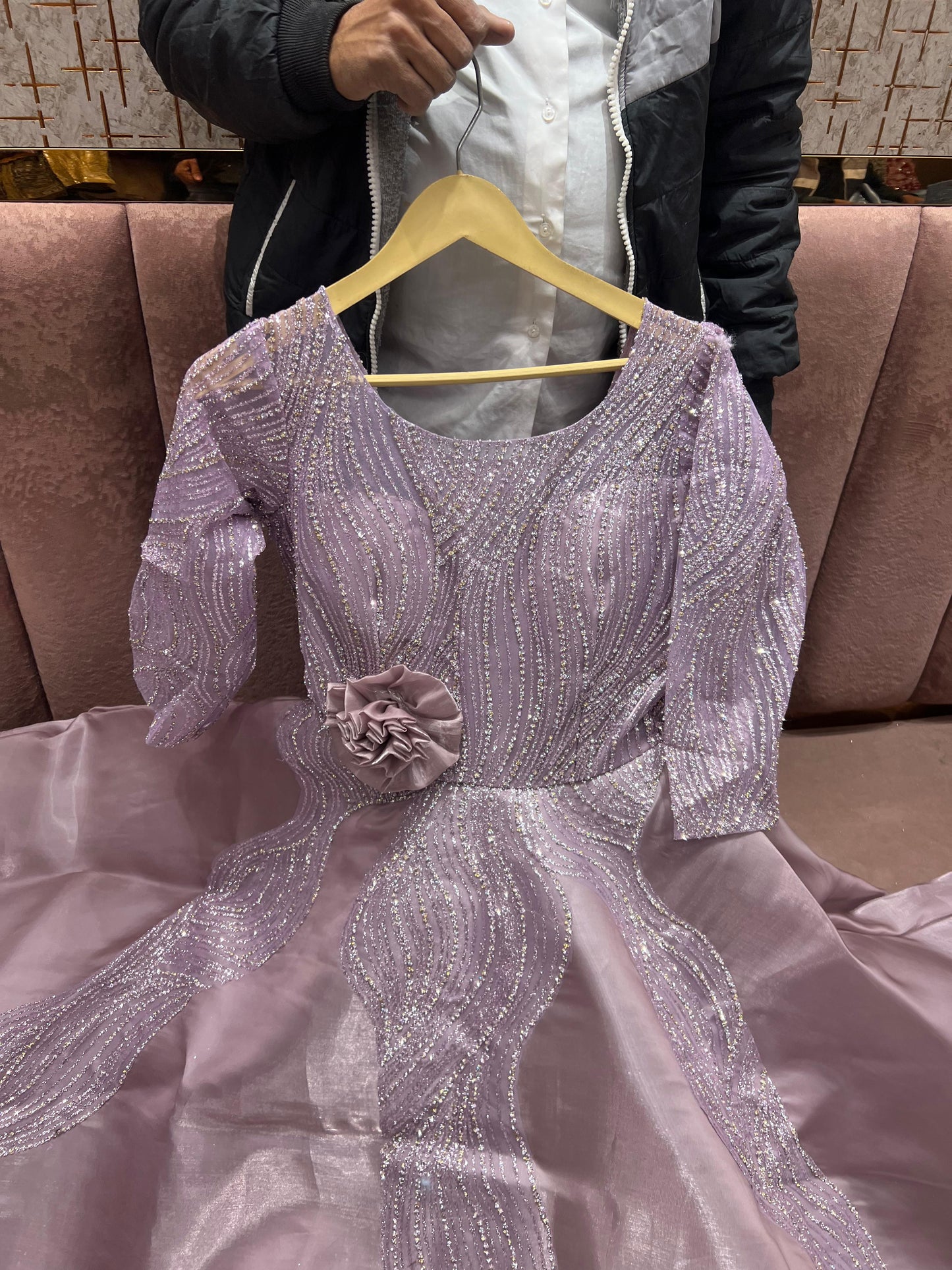 Elegant Sea green gown