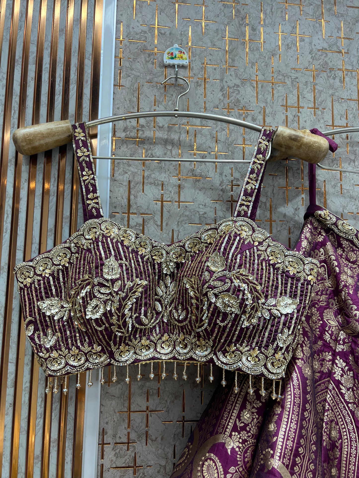 Engaging Green peacock Crop Top Lehenga