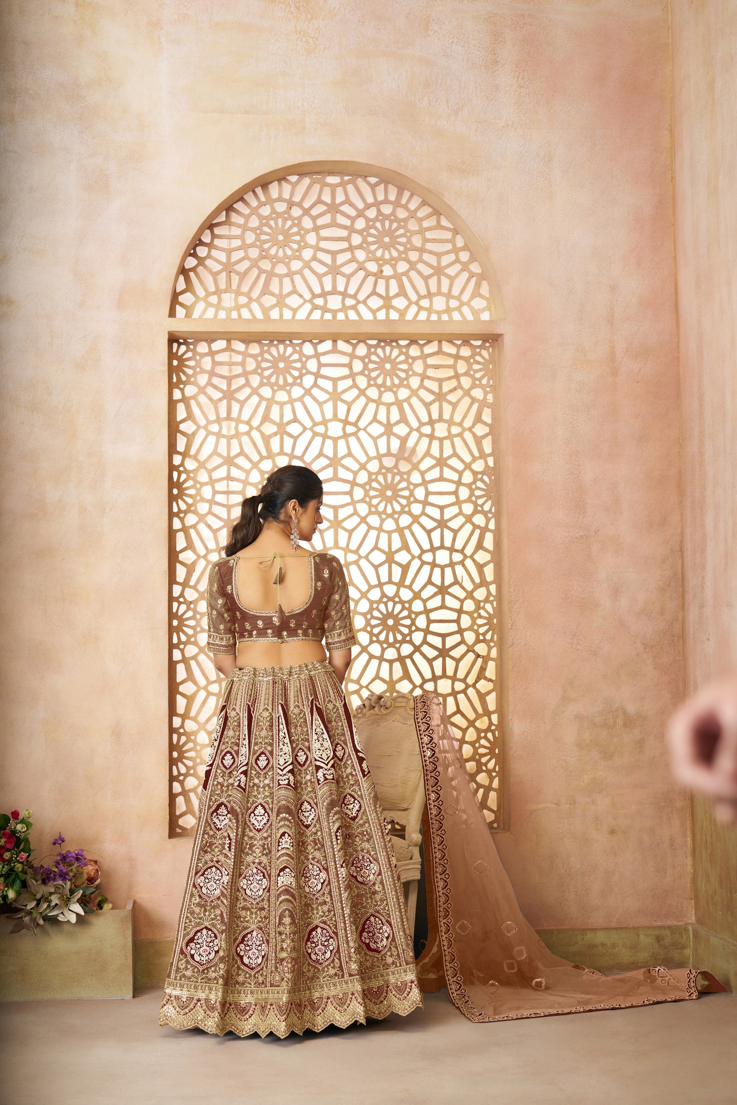 Fabulous coffe girlish lehenga 31