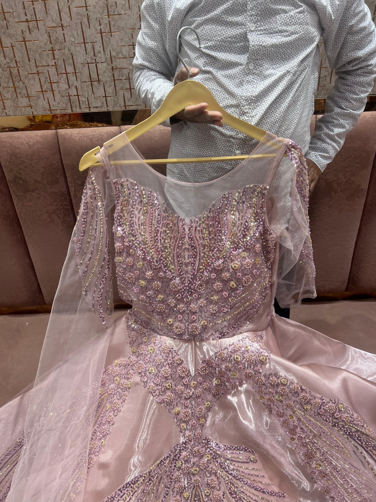 Sea green Gown - Shopping World