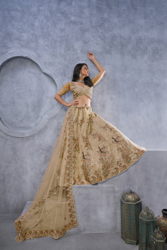 Gorgeous beige lehenga