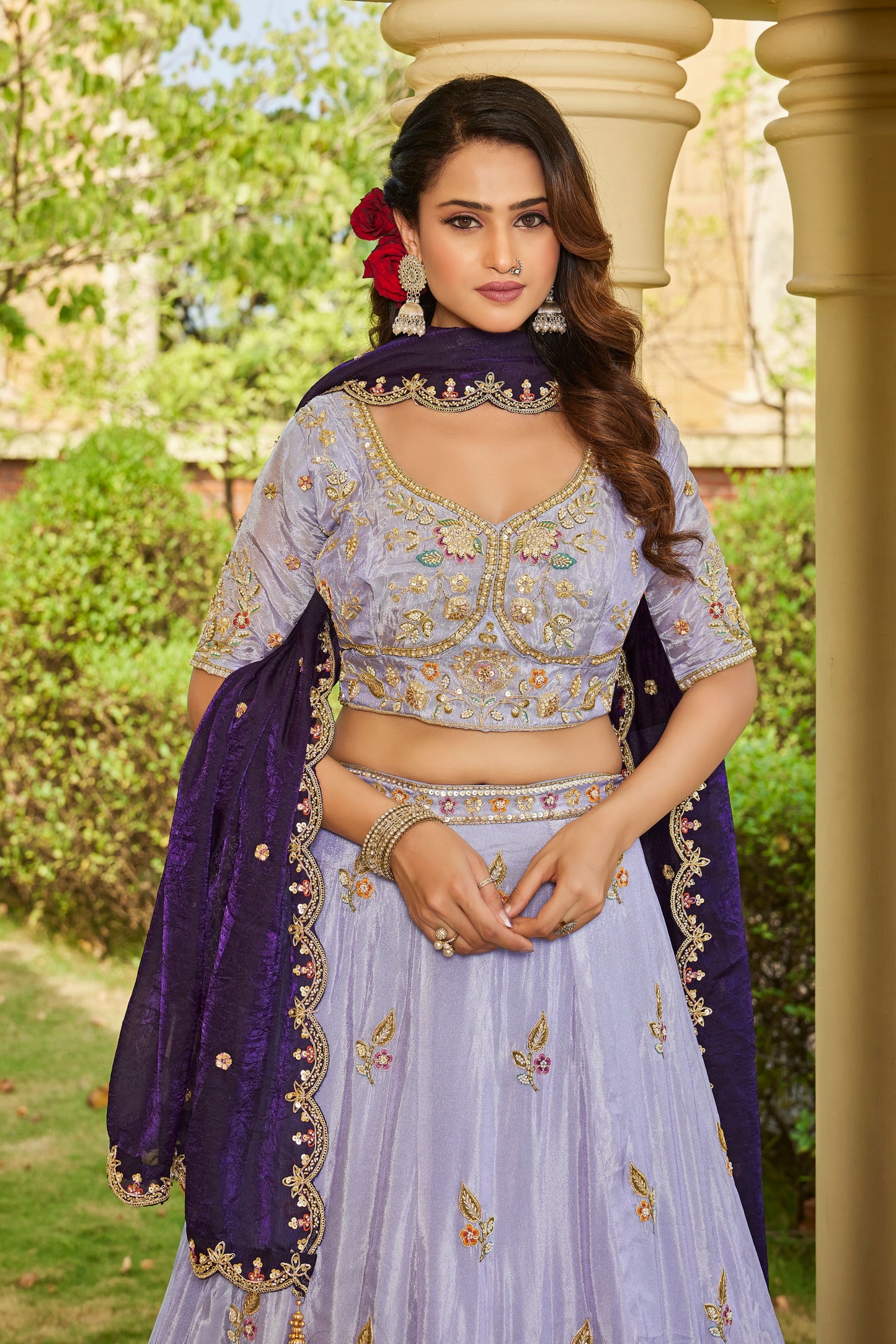 Delightful Lavender Lehenga 3836