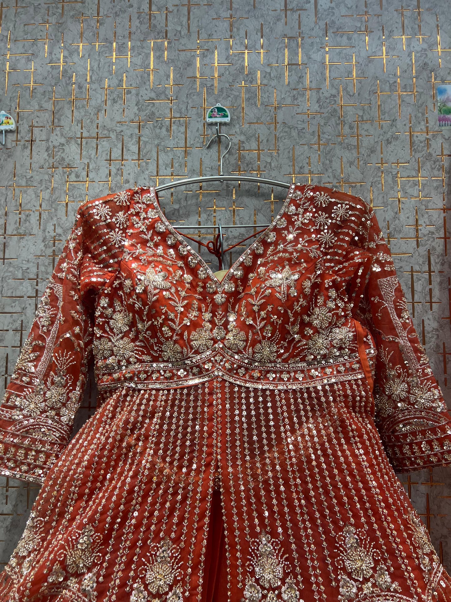 Elegant Green Farshi garara muslim Bride Special Indo Dress