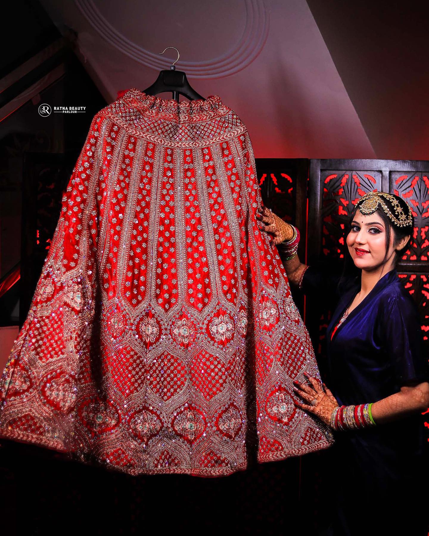 Attractive maroon bridal lehenga ( happy customer)
