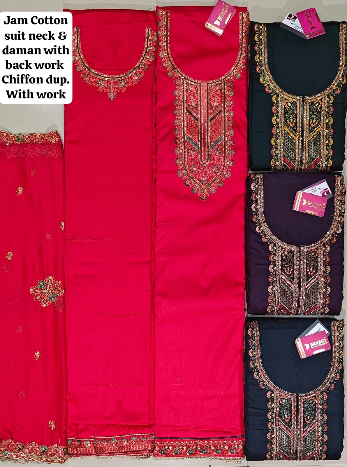 العين التي تصطاد الوردي المربى القطن نساء غير متضخمة بدلات سلوار اللباس مواد (الحجم الحر)