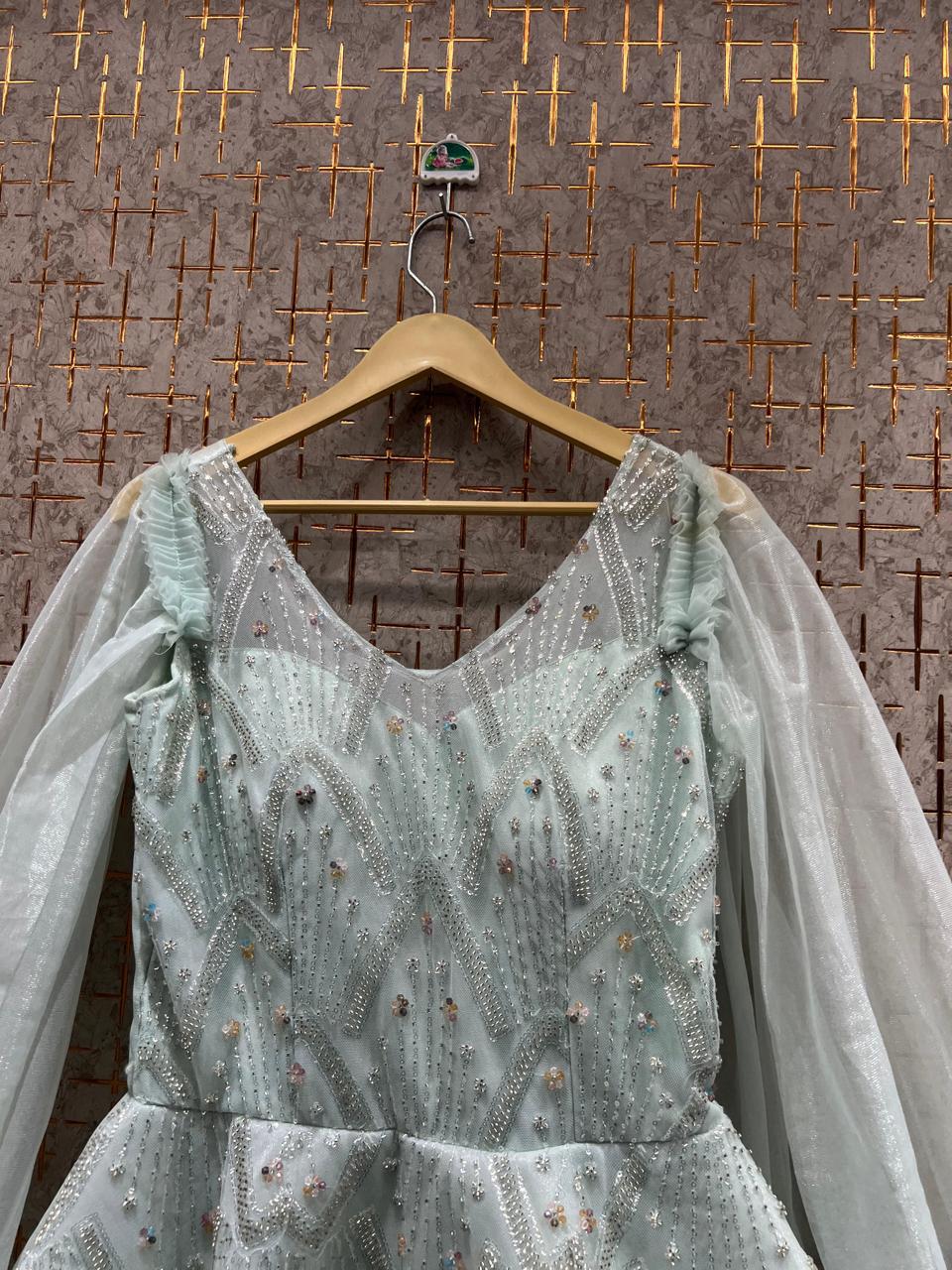 Awesome sky blue gown Cinderella