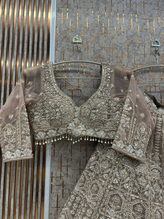 Ready to wear pink crop top Lehenga - Shopping World