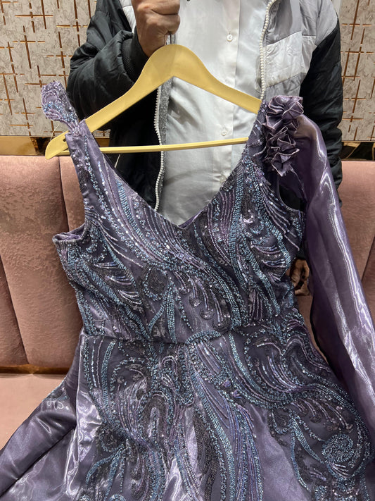 Something different Dark purple gown