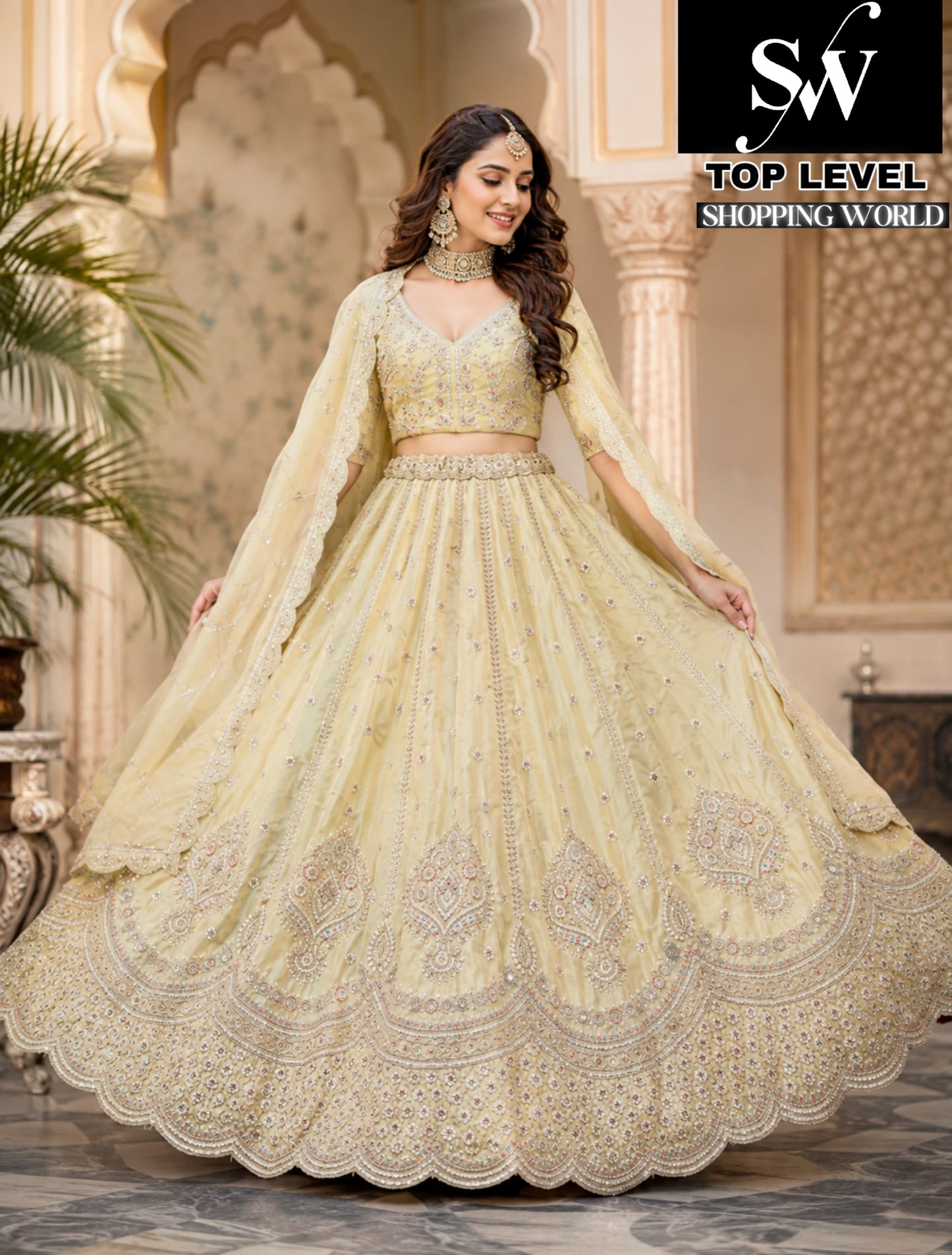 Peach Lehenga