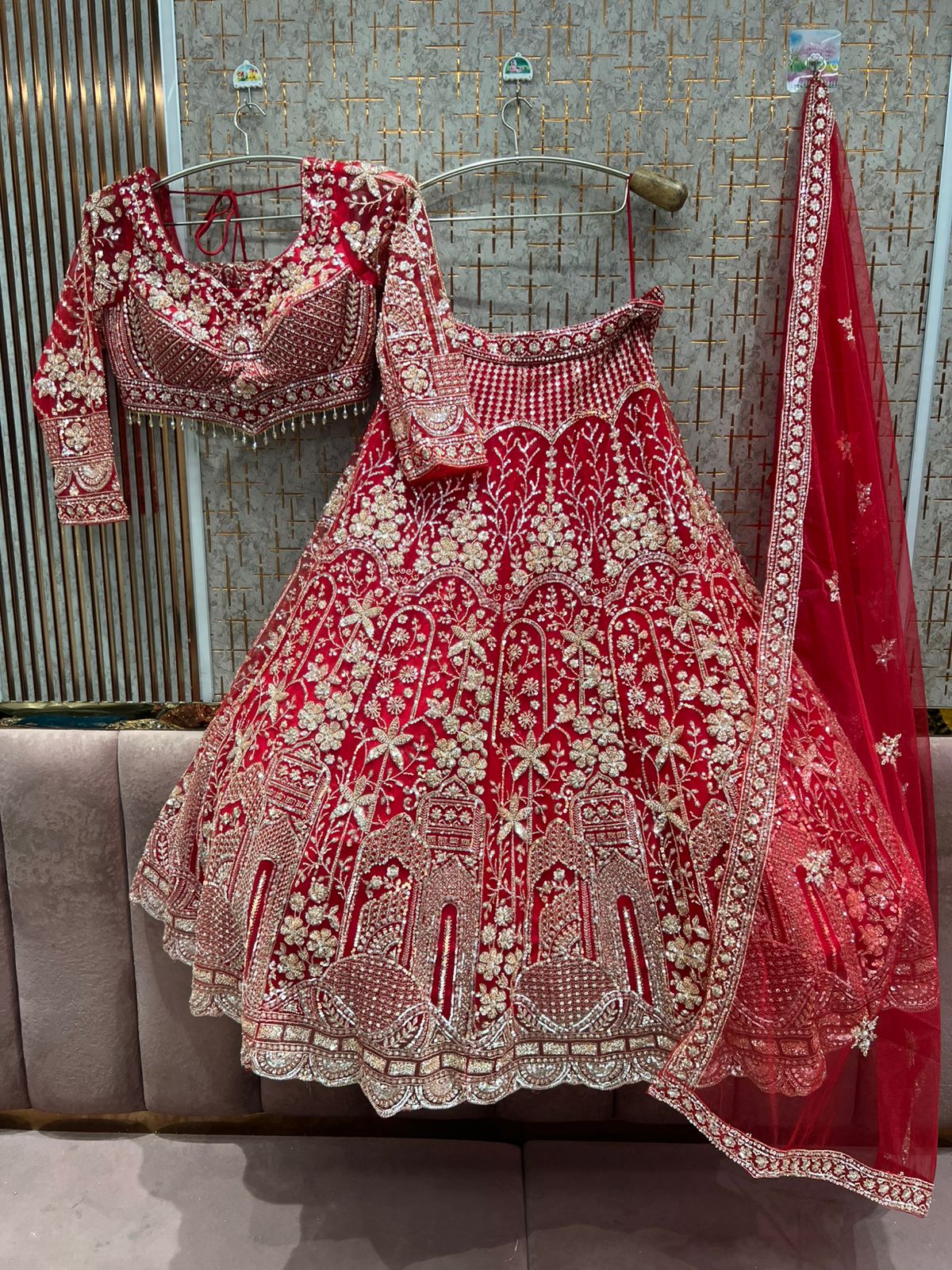 Ready to wear Blue crop top Lehenga - Shopping World