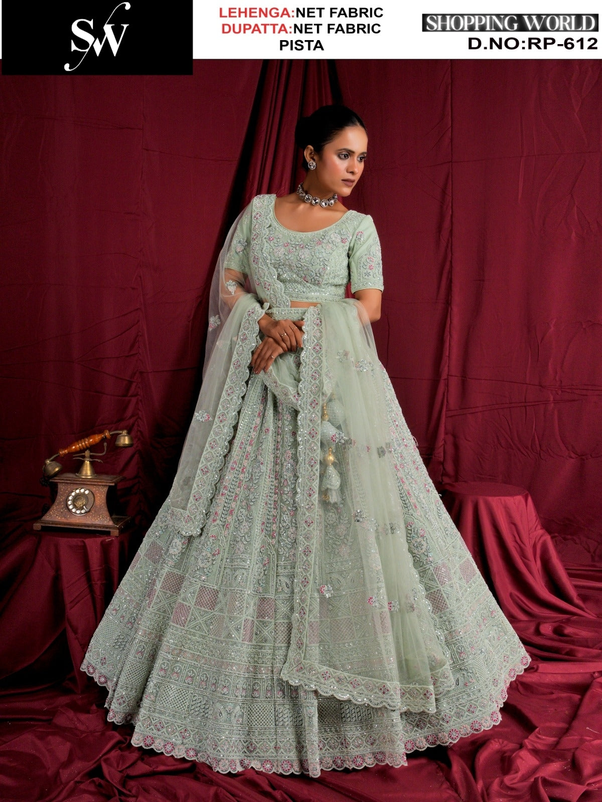 Majestic Chiku Bridal Lehenga