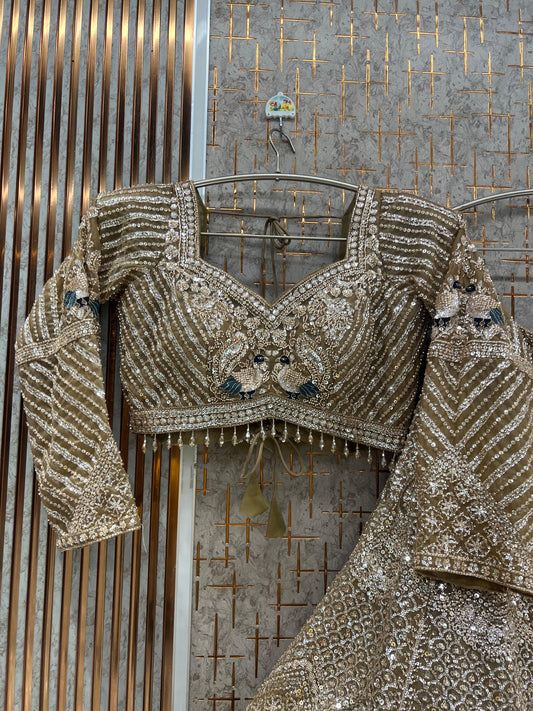 Purple Crop Top Lehenga - Shopping World