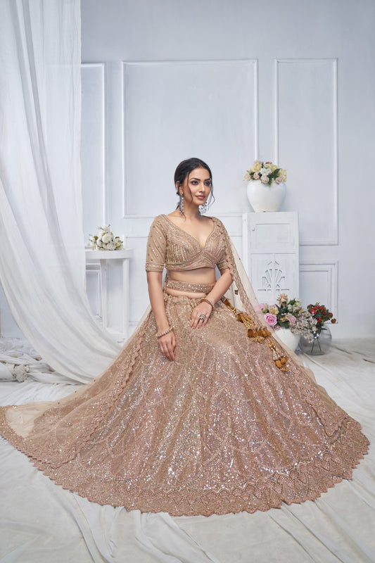 Lovely light golden brown Lehenga