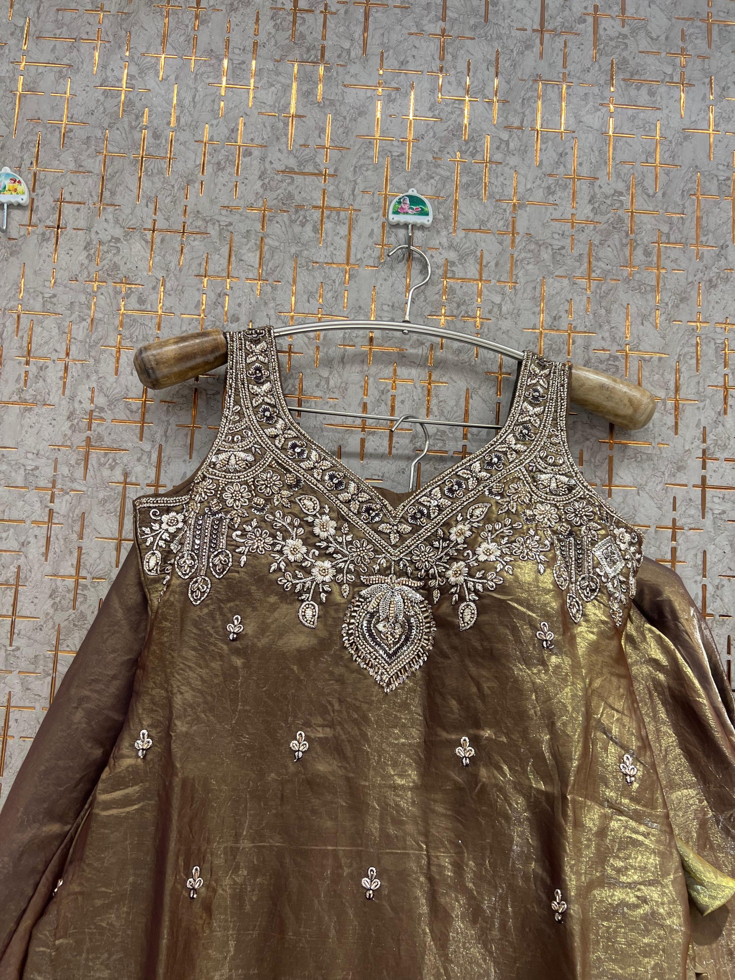 Pink Long Kurti Crop top Lehenga - Shopping World