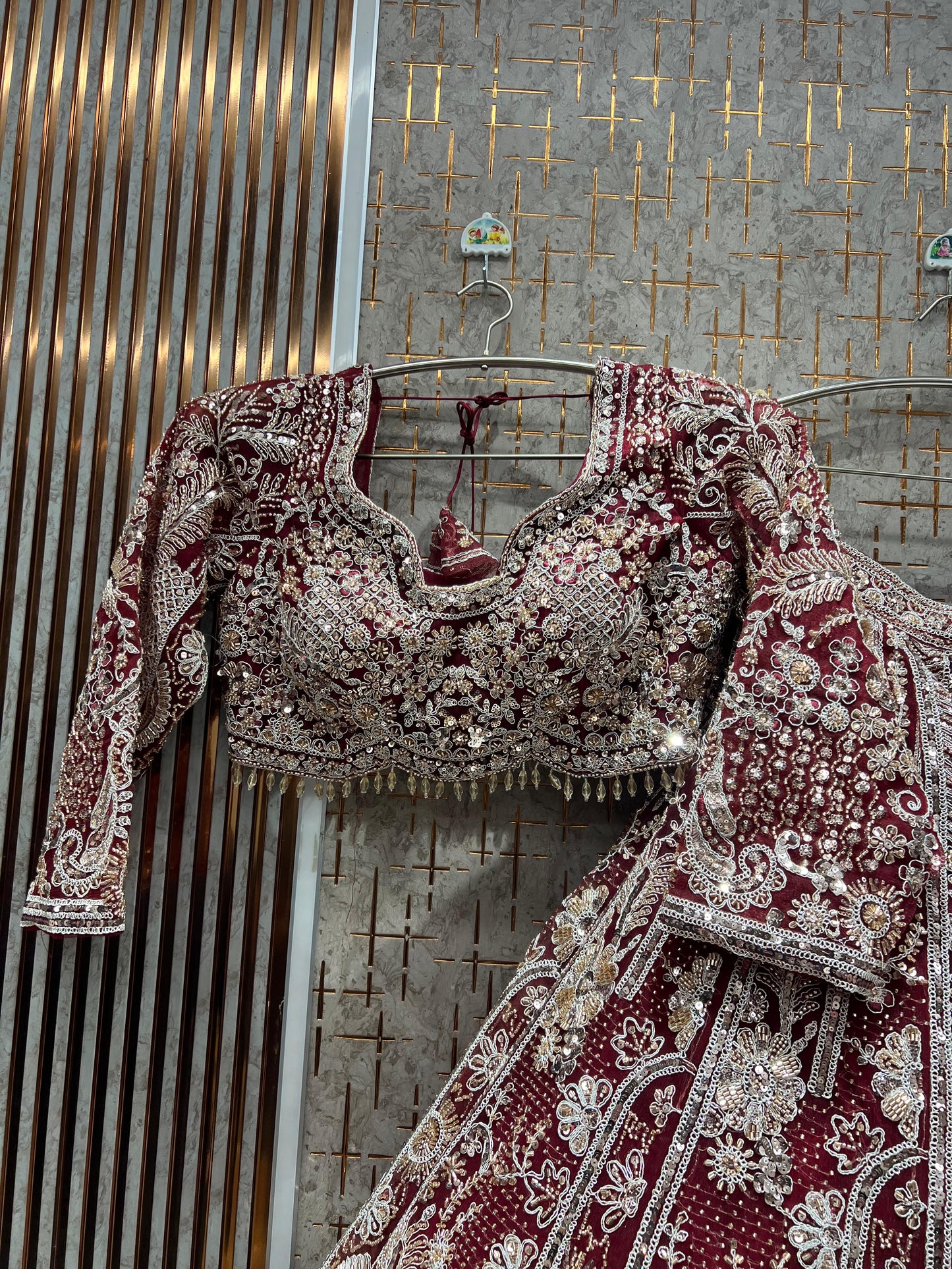 Amazing White Ready to Wear crop top Lehenga