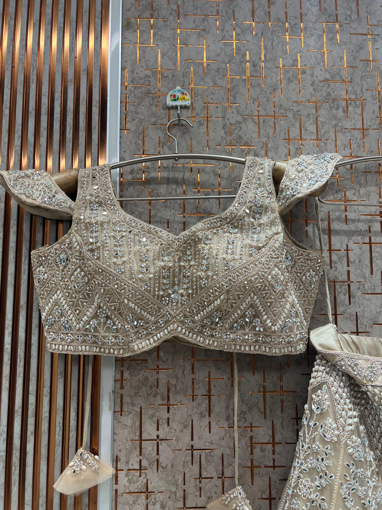 Lavender On Lavender Monotone Crop Top Lehenga