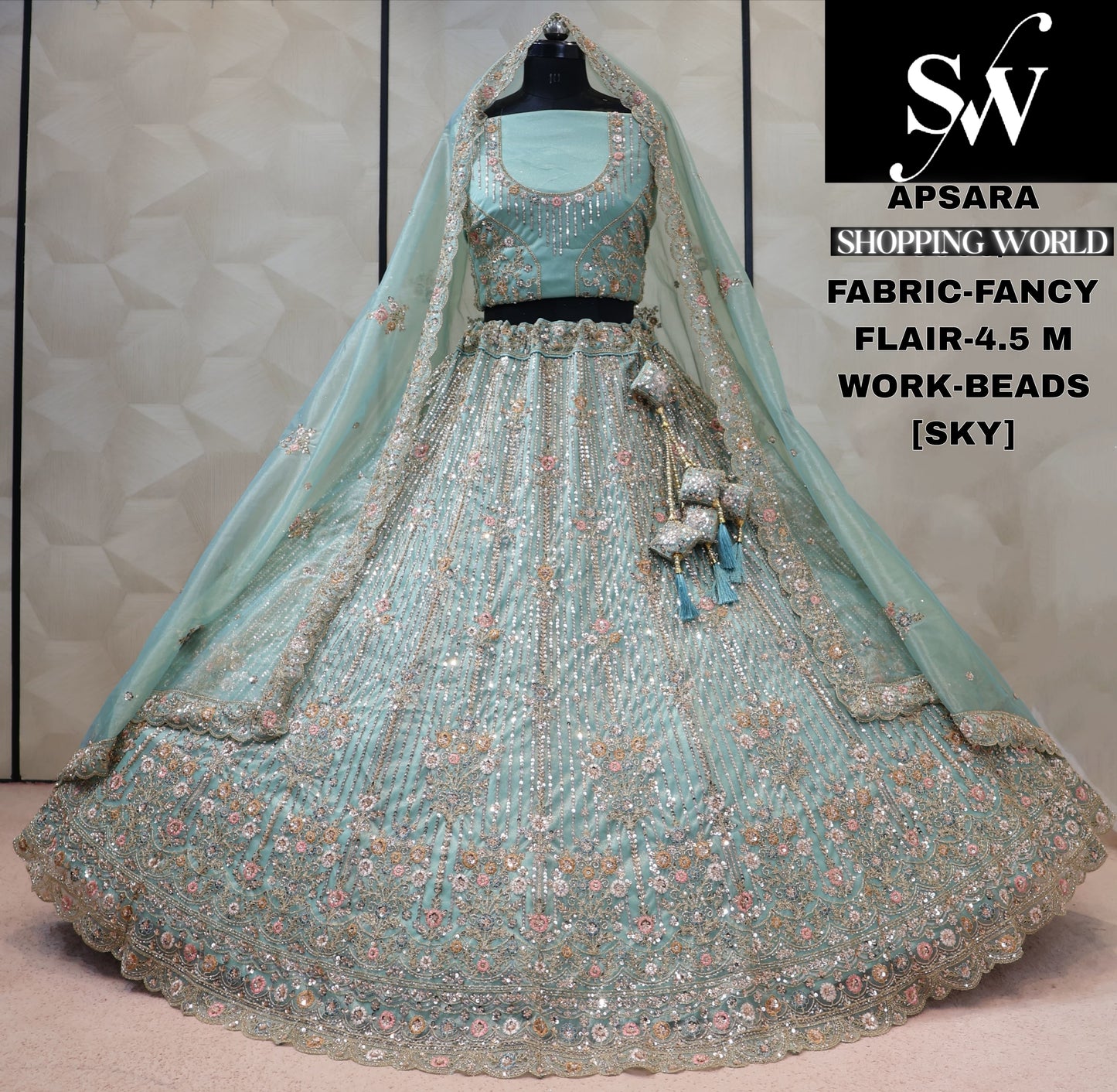 Fancy Lavender Lehenga
