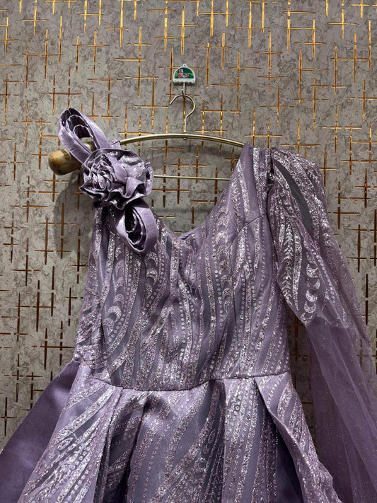 Engaging Lavender gown