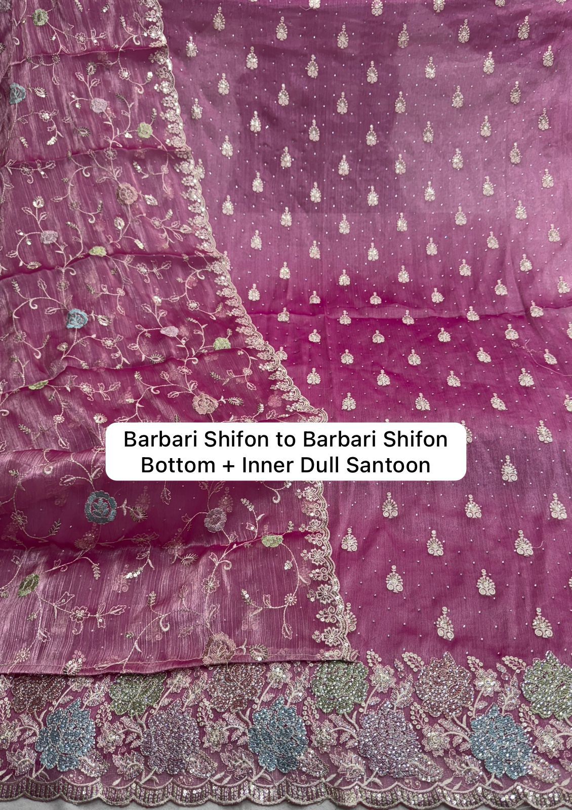 رهيبة الوردي شيفون للسيدات غير المحصنة بدلات سلاور اللباس (الحجم الحر)