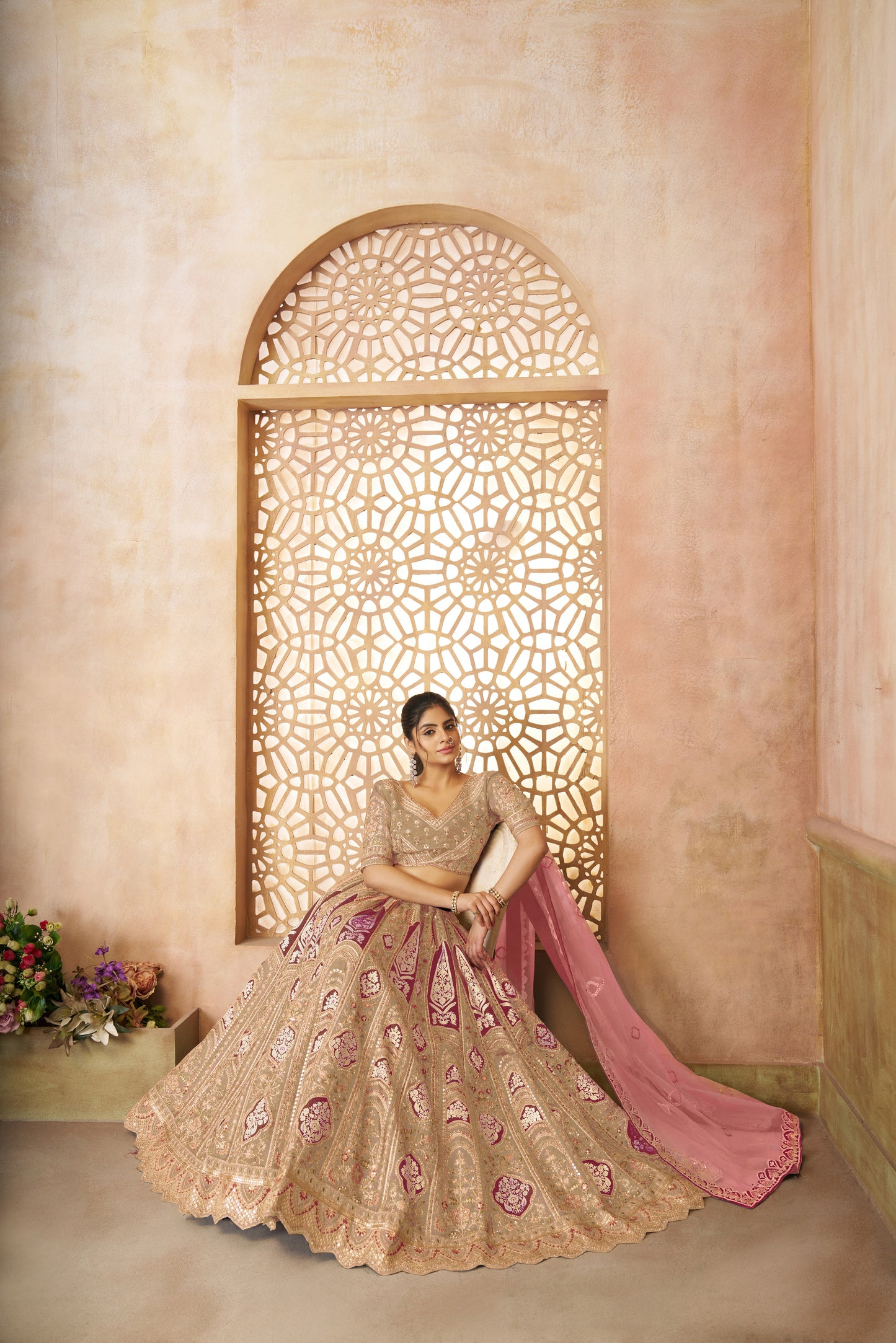 Awesome chiku girlish lehenga 31