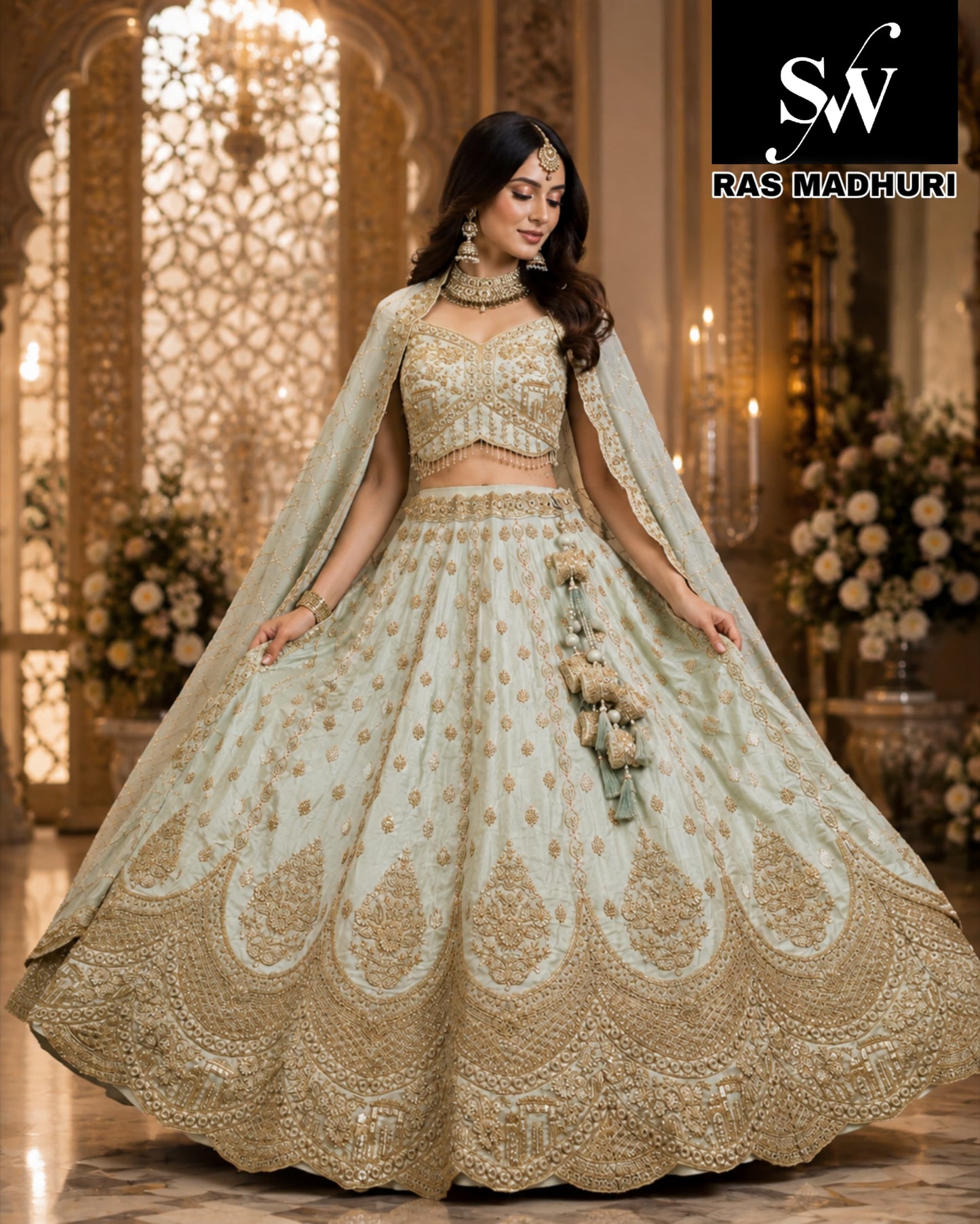 Fancy baby pink Lehenga