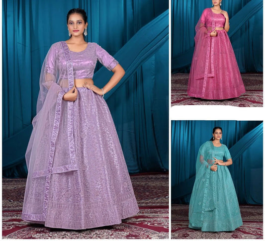 Eye catching lavender Lehenga