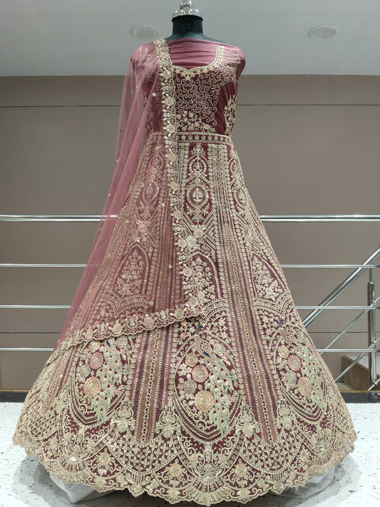 Pretty violet lilac light purple Lehenga