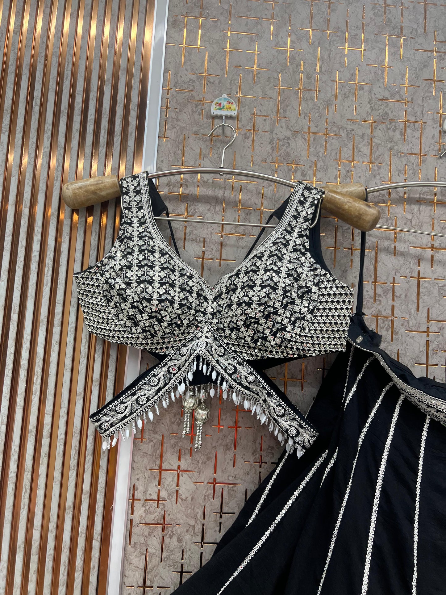 Maroon Crop Top Lehenga - Shopping World