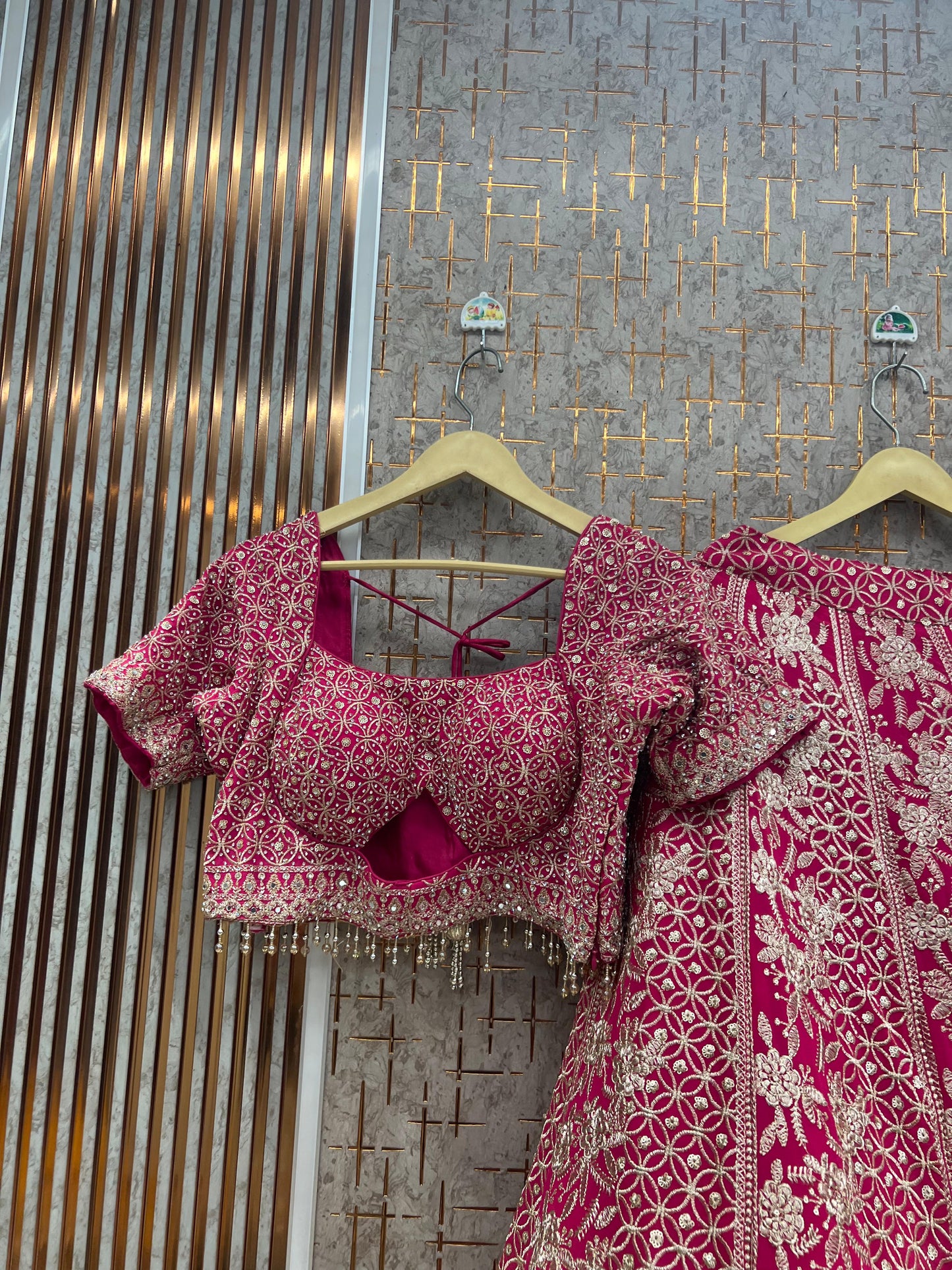 Purple Ready to wear Crop top Lehenga