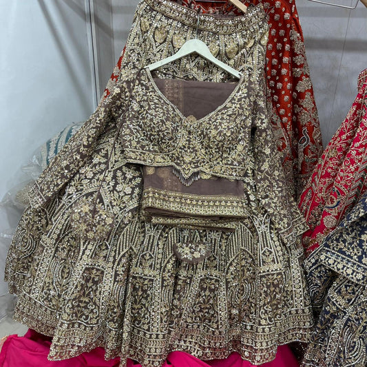 Something Different Blue crop Top Lehenga