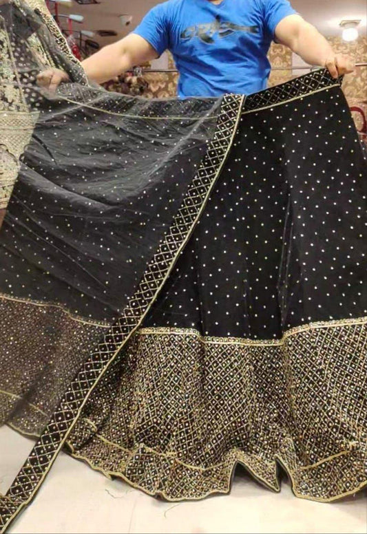 Designer Shoppingworldyt.com Awesome Black Lehenga Shopping World Chandni Chowk - Shopping World